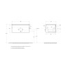 База под раковину подвесная BELBAGNO UNO-800-1C-SO-VO