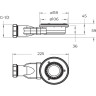 Душевой поддон из искусственного мрамора BELBAGNO TRAY-MR-UNO-RH-120/80-550-35-W-R-NO