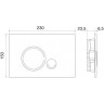 Смывная клавиша BELBAGNO SFERA BB014-SR-BIANCO