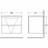 Тумба Pino 79,6 см BELBAGNO VITTORIA VITTORIA-800-2C-SO-PINO-P